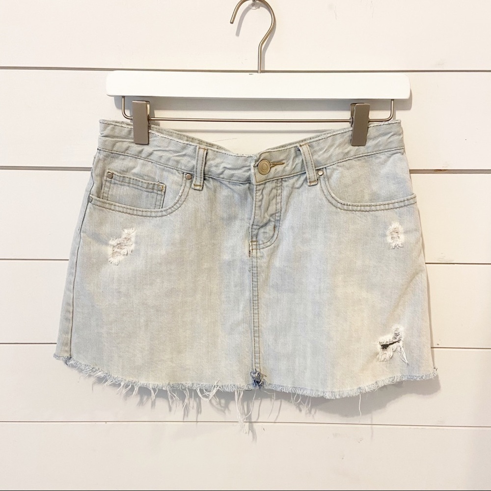 DELIA'S | Vintage Distressed Denim Mini Skirt